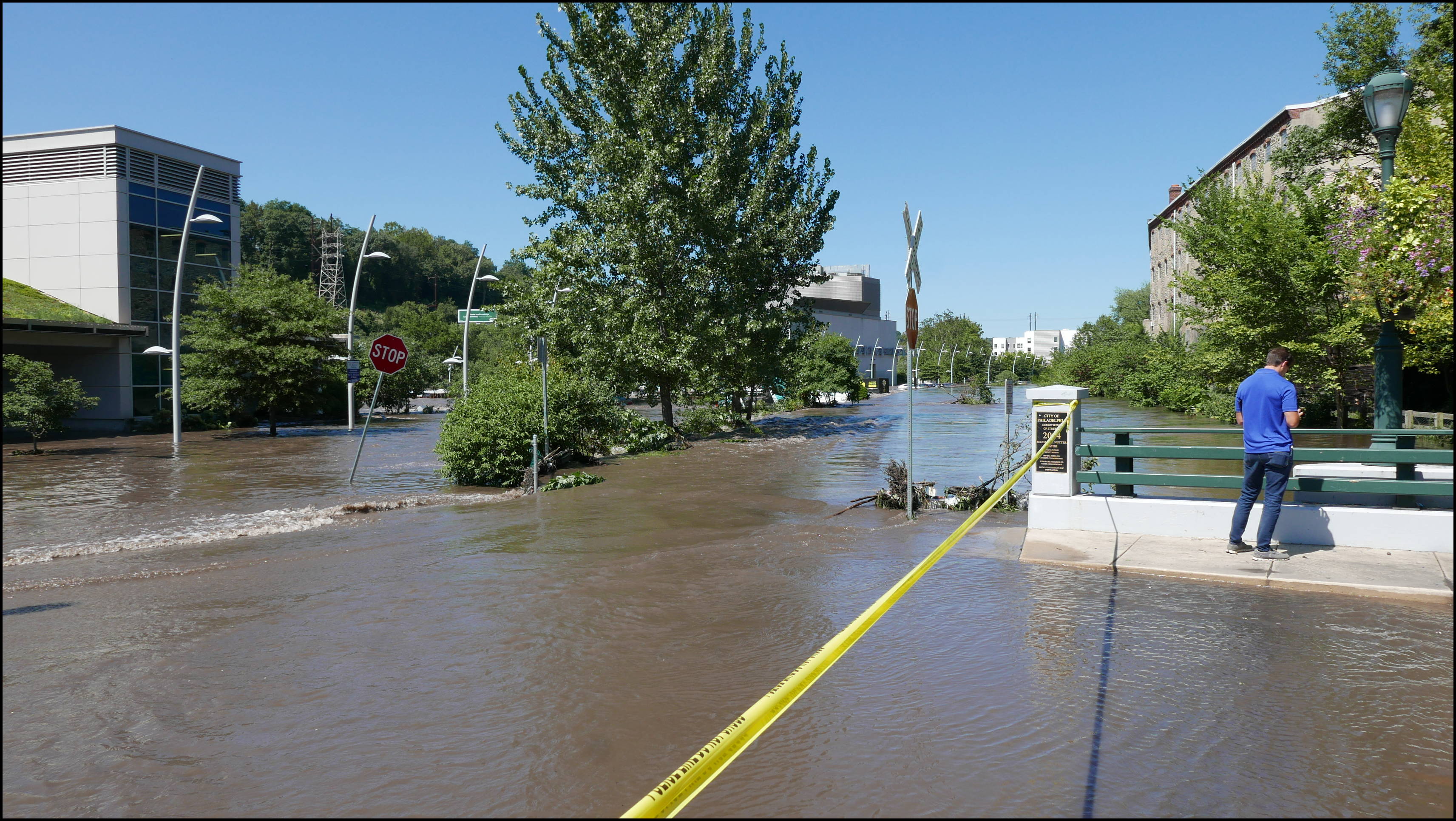 Lock Street and the canal -- PWD pumping and VI Rec Center.