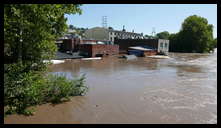 Blackies Bridge -- Back of Manayunk Brewing Company. Record flooding